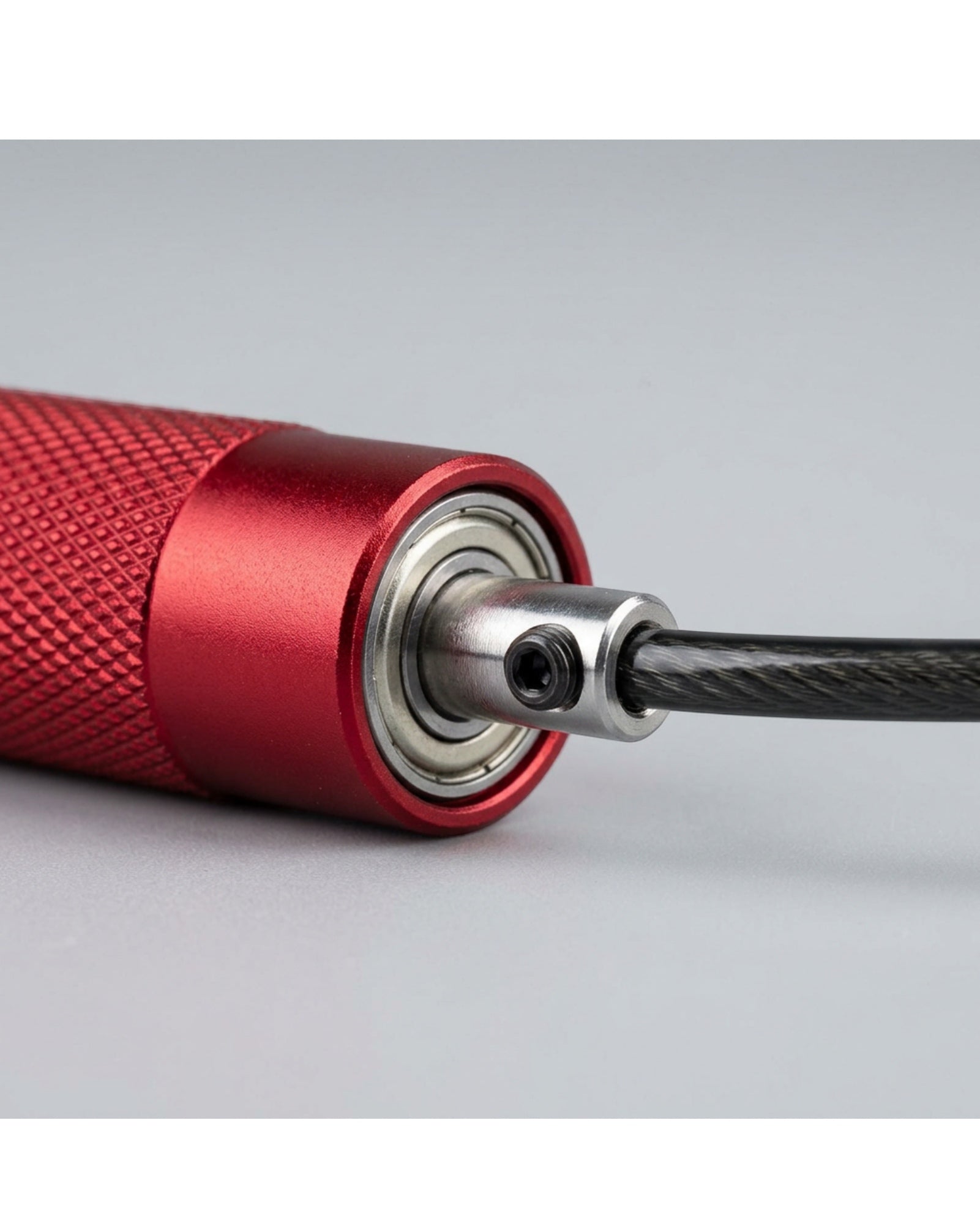 Faeno Adjustable Bearing Speed Jump Rope 3 m Black Red - Detail view