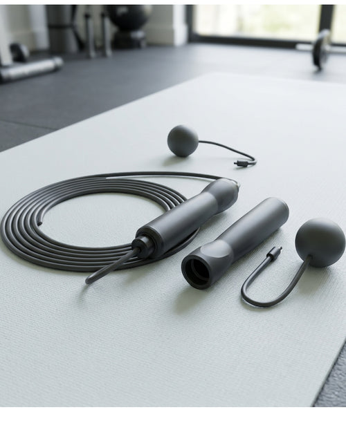 Faeno Convertible Cord and Cordless Jump Rope Set Charcoal - Lifestyle view