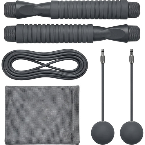 Faeno Convertible Cord and Cordless Jump Rope Set Charcoal - Product view