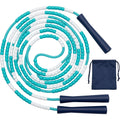 Faeno Segmented Beaded Freestyle Jump Rope 2.8 m Turquoise White - Product view